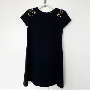 Versus by Versace Safety Pin Black Dress
